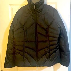 Ladies Kenneth Cole puffer Jacket XL Dark Brown